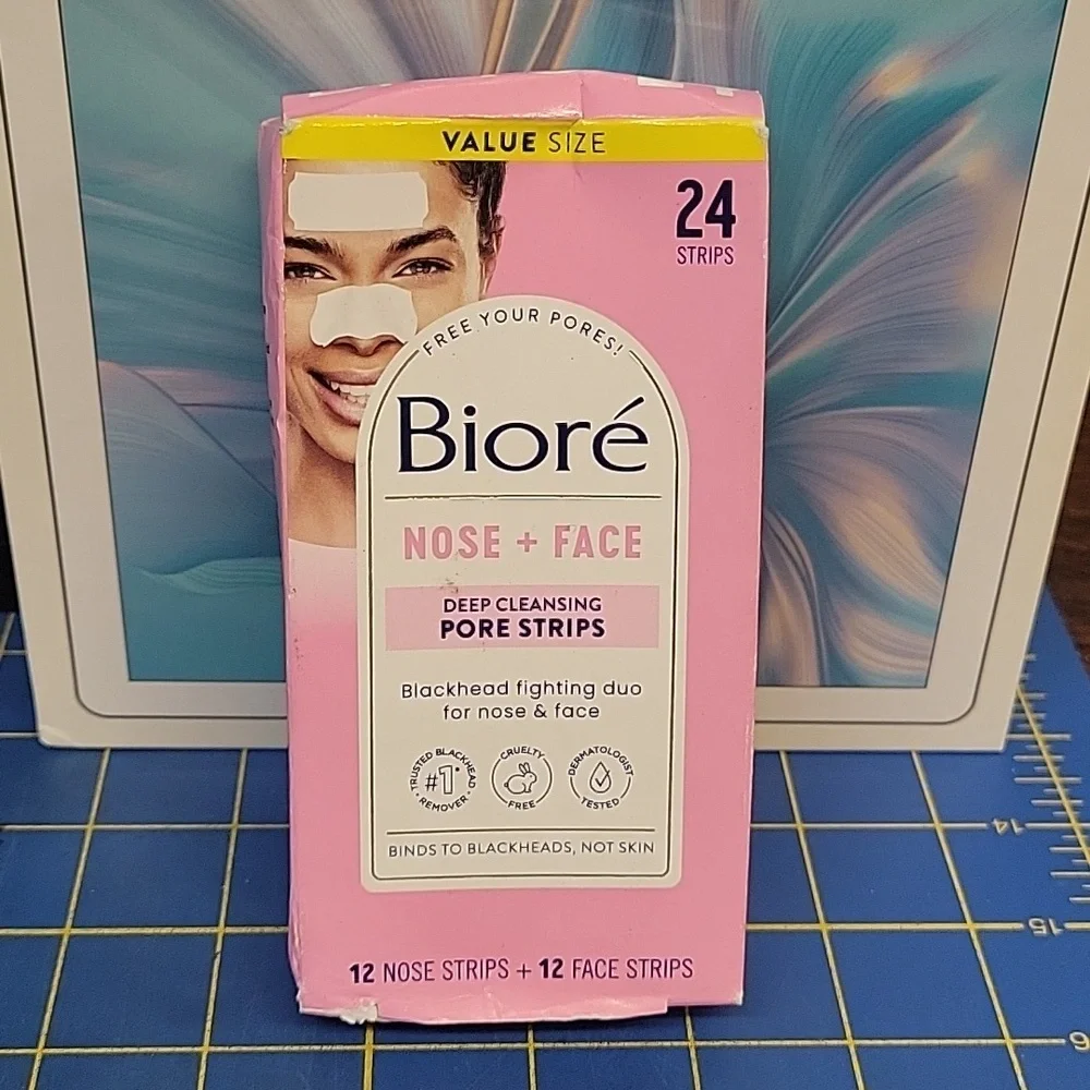Pink Deep Cleansing Pore 12 Nose & 12 Face Strips New